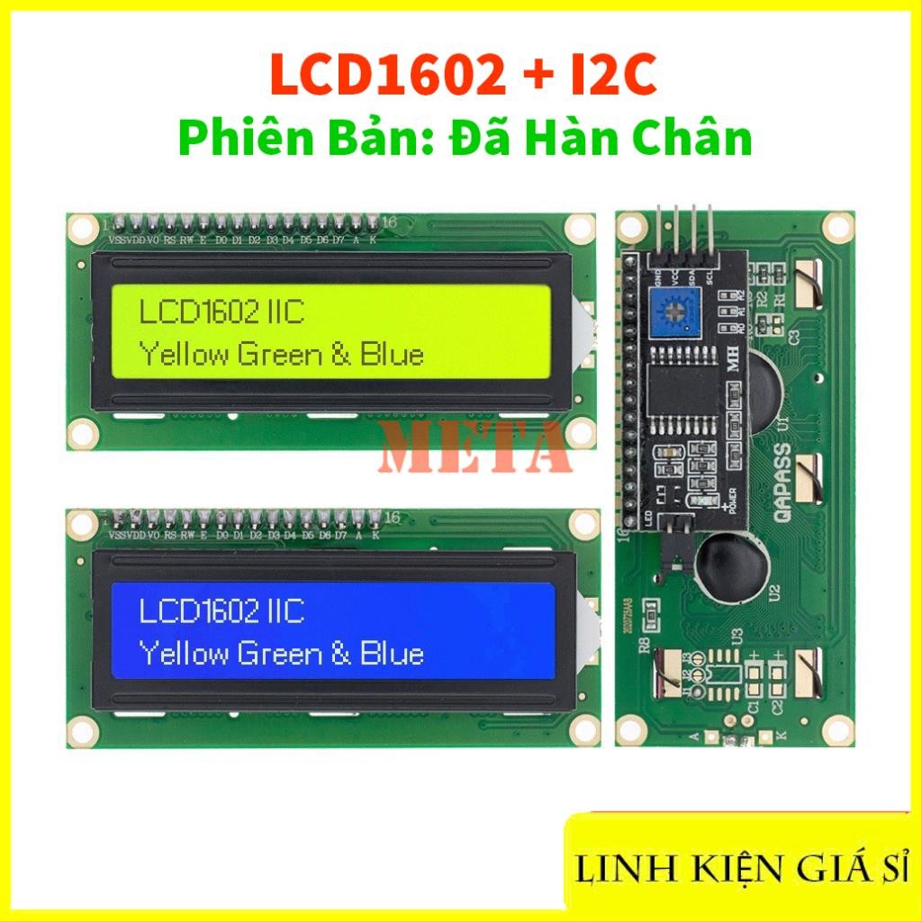 Green, Blue 1602 LCD Screen - LCD1602 + I2C Conversion Circuit | Shopee ...