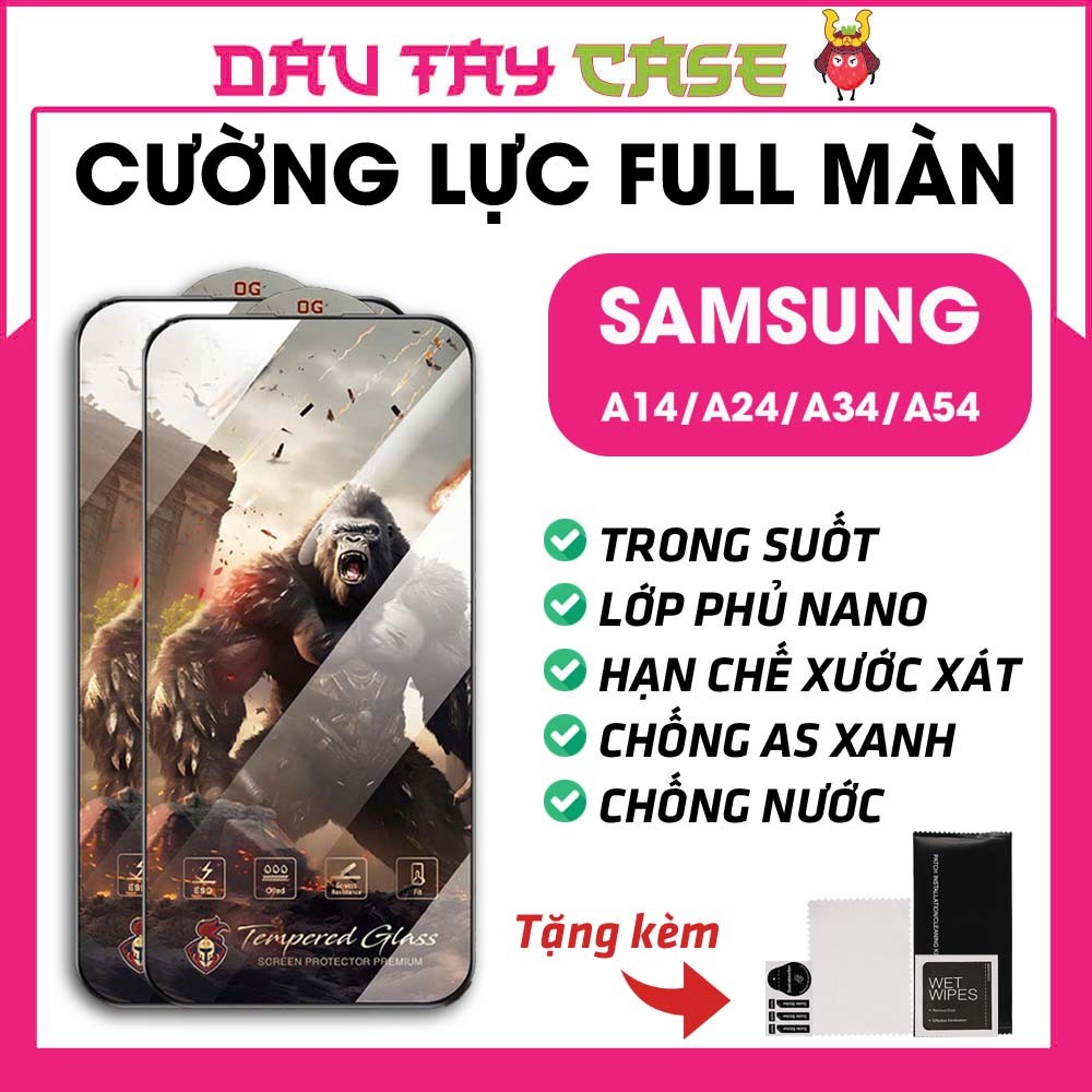 Samsung A14 4G / A24 / A34 5G / A54 5G tempered glass Kingkong warrior