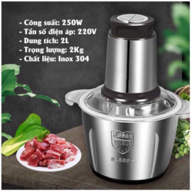 Meat grinder, 250W multi-function grinder, 304 stainless steel jar with ...