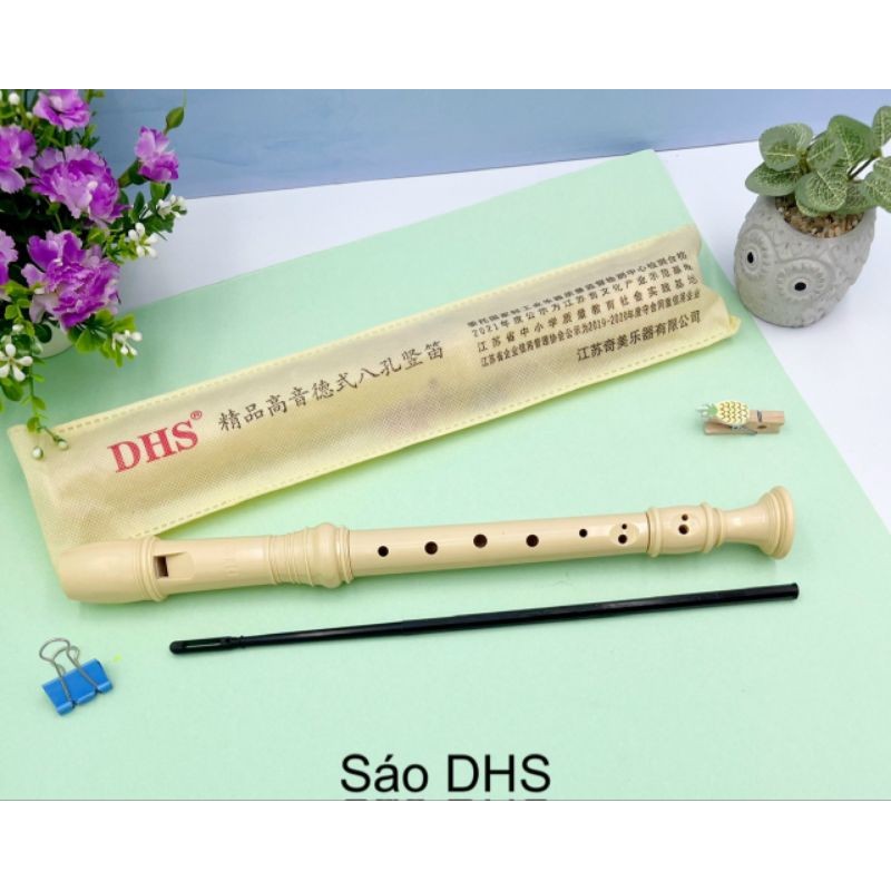 Recorder flute with 6 holes, 8 holes in cream color C tone for students ...