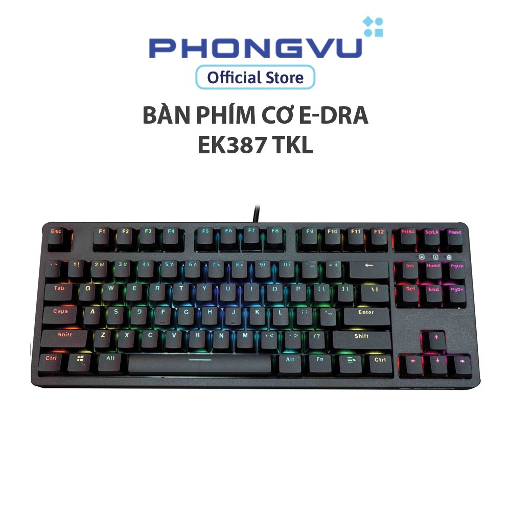 E-dra EK387 TKL Mechanical Keyboard (Blue Switch) - | Shopee Philippines