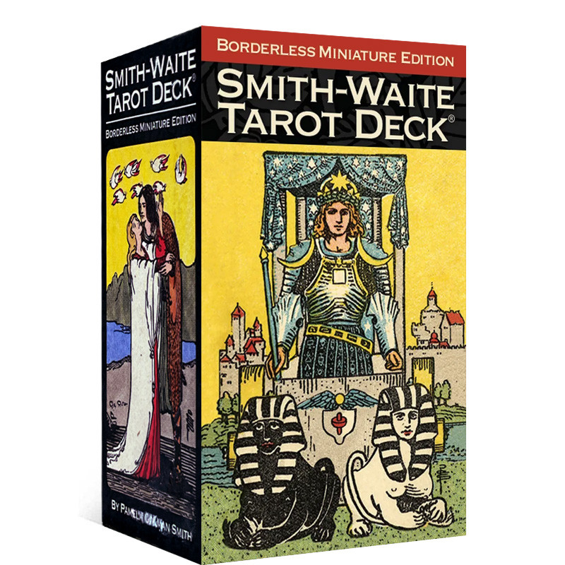 Tarot Smith-Waite Edición Sin Bordes, 84 Cartas Con Arte Original De Pamela Colman Smith, Incluye Libro Instructivo