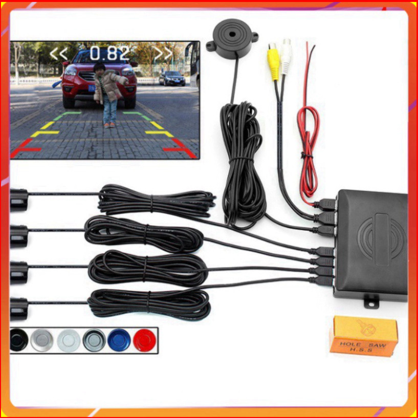 4-eye reverse sensor with integrated distance measurement, mounted on ...