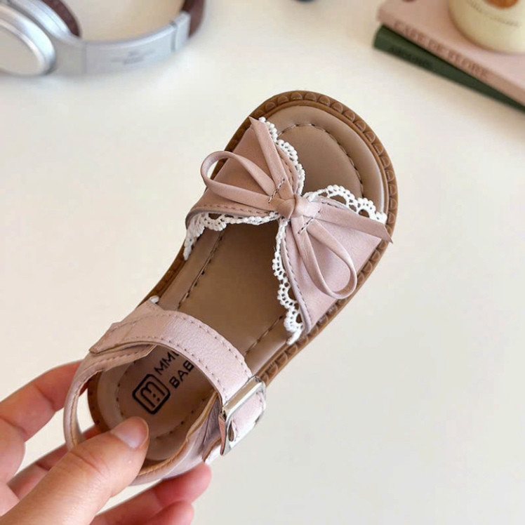 Sandals for girls, children's sandals with leather straps and lovely ...