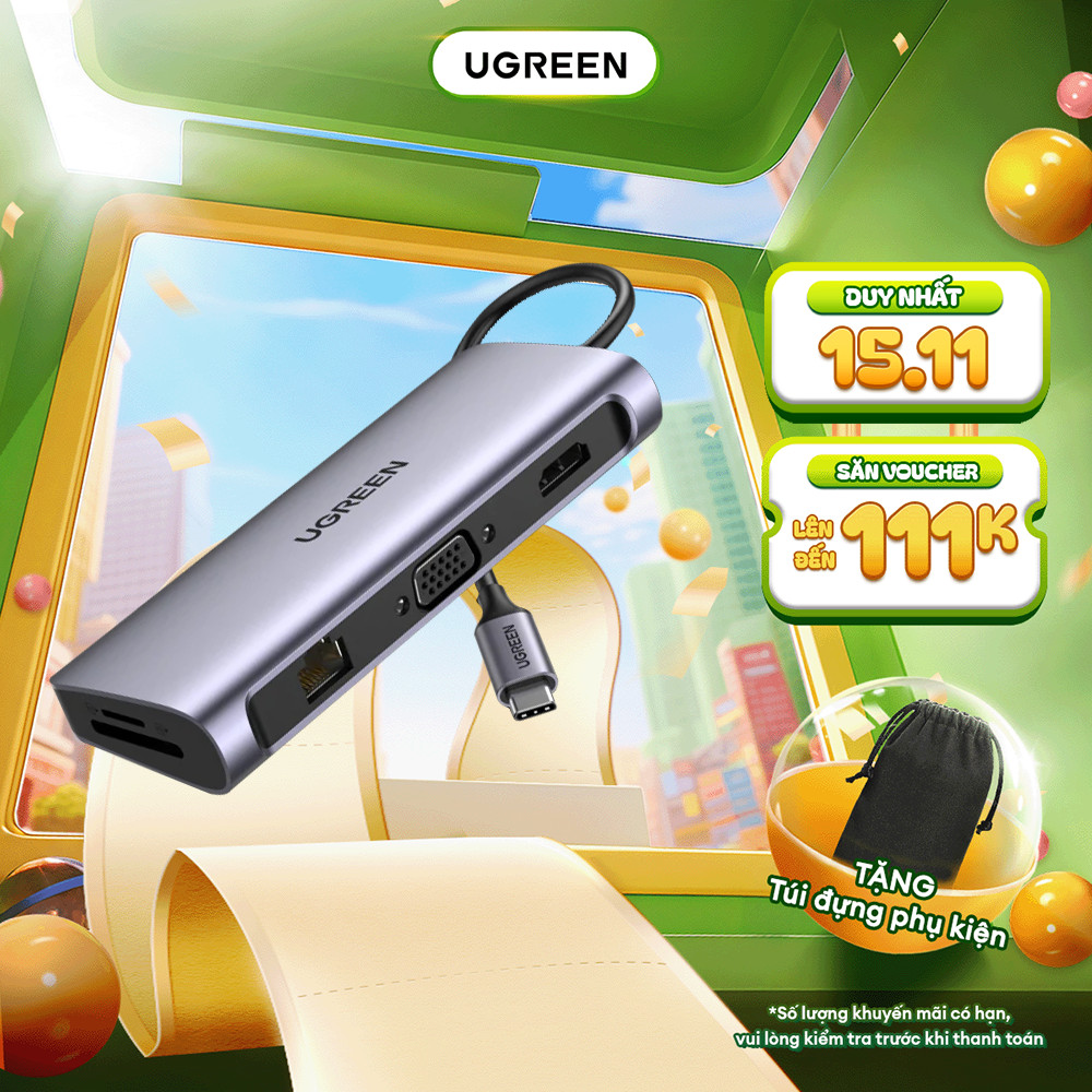 UGREEN CM121 CM212 CM417 universal adapter for computer and phone ...