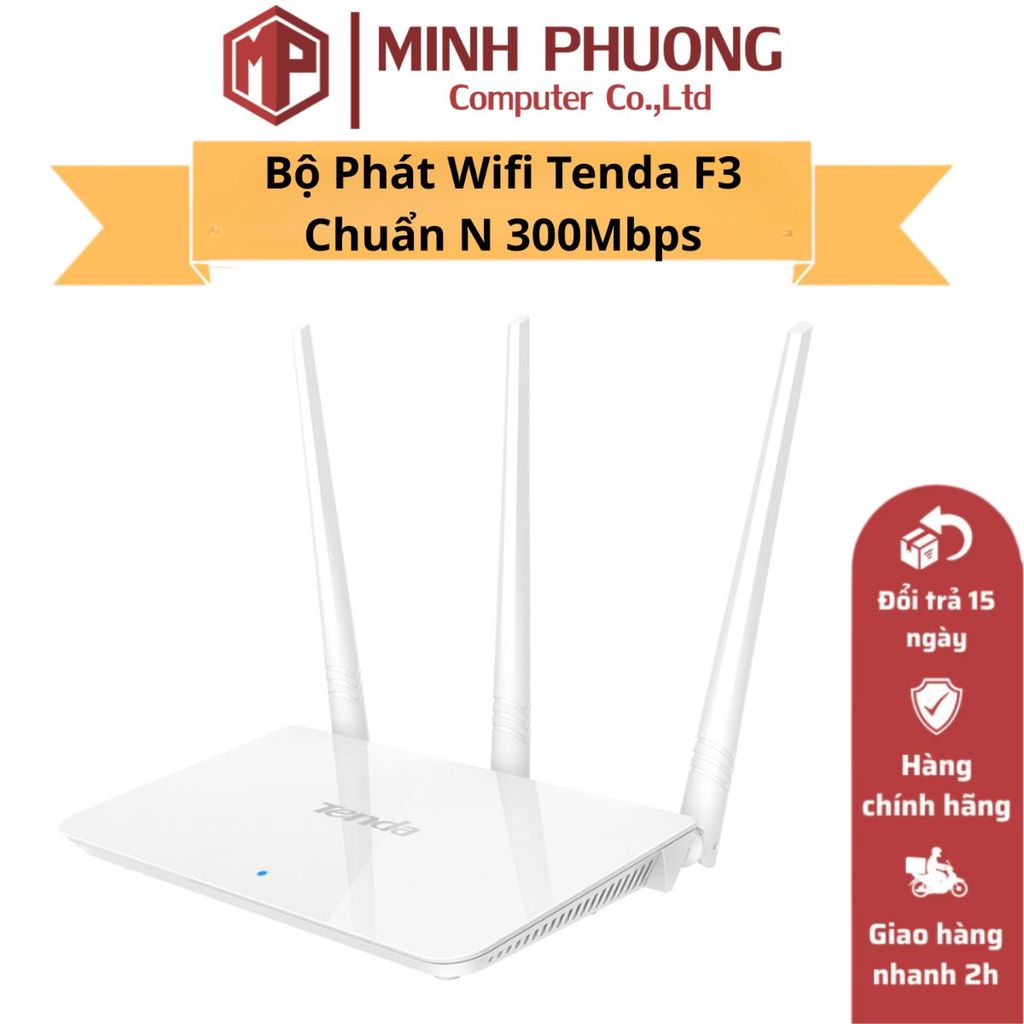 Tenda F3 Wifi Router N Standard 300Mbps - Genuine Product | Shopee ...