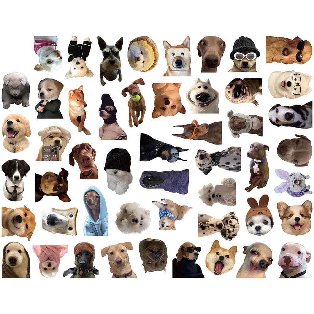 [Large stickers]50PCS Cute Dog Stickers Vinyl Waterproof Funny Dogs ...