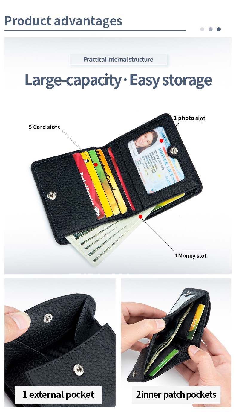 Mini Simple Purse Women's New Japanese Wallet RFID Folding Ultra-thin ...