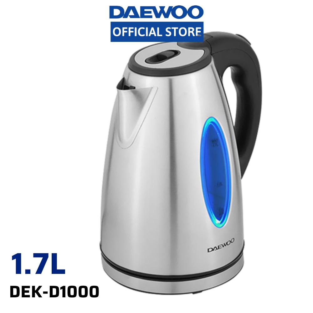 Genuine Daewoo 1.7L 1800w electric kettle DEKD1000 Shopee Philippines