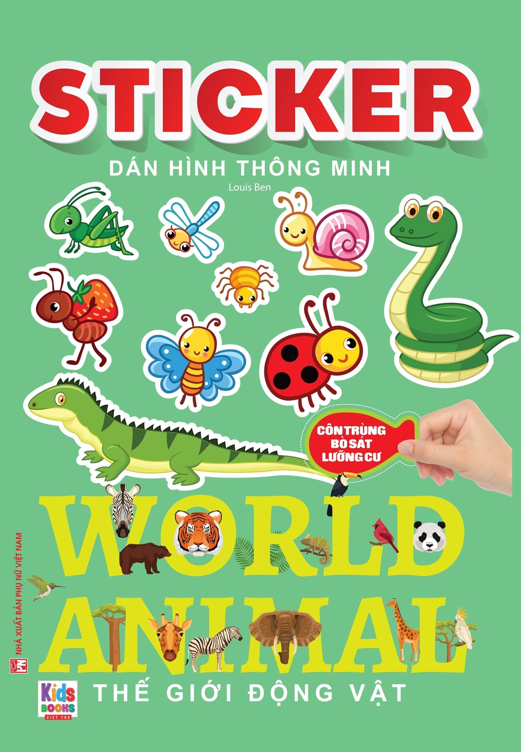 Book - Smart stickers - Insects, Reptiles, Amphibians (VT) | Shopee ...