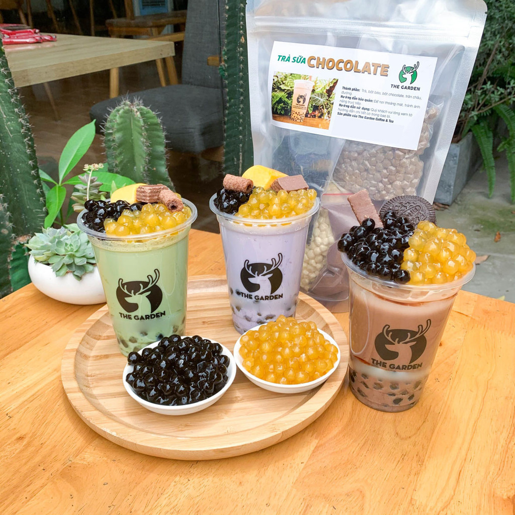 The GARDEN Homemade Milk Tea Set with Brown Sugar Pearls, Ingredients