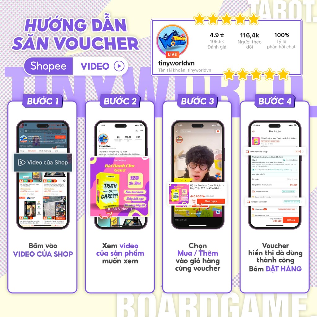 Tarot Pockets Of Peers Tinyworld Deck 80 Regular Size Cards D3