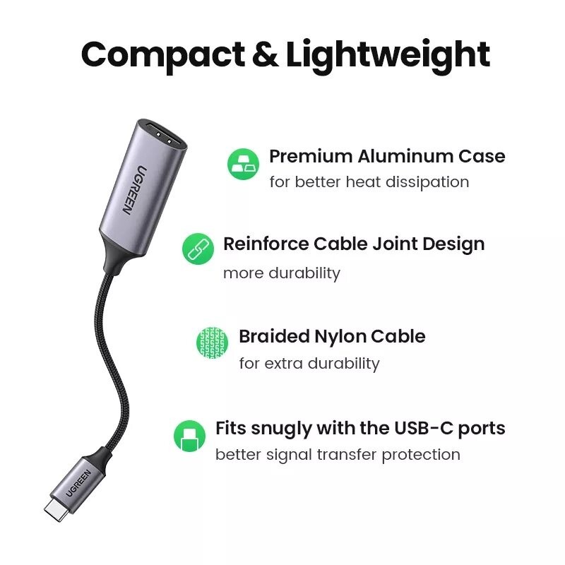 UGREEN CM297 USB TYPE C to HDMI Adapter | HDMI 2.0 Standard | VL100 and ...
