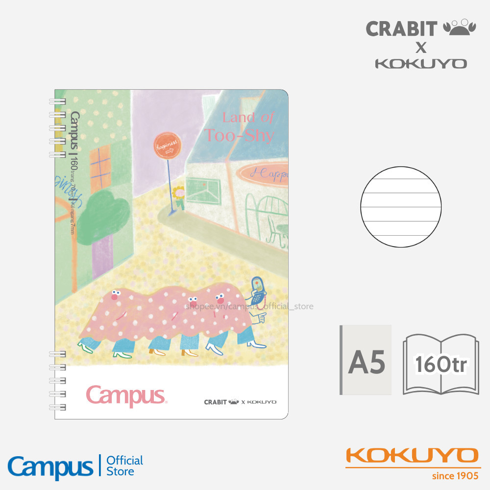 XO Double-Headed Spring Notebook A5 Size Designed by Land of Too Shy ...