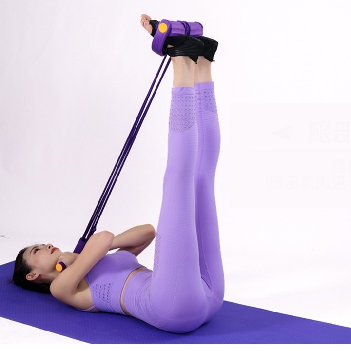 Elastic zipper with 4 tubes and 6 foot pedal rubber tubes, gym ...
