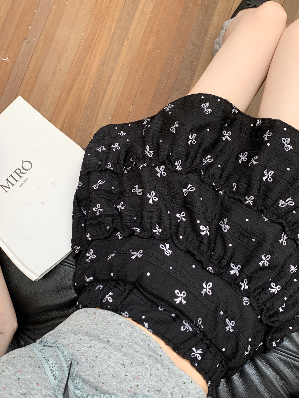 Bare_women's ruffle skirt - short flared skirt made of plain lace foam ...