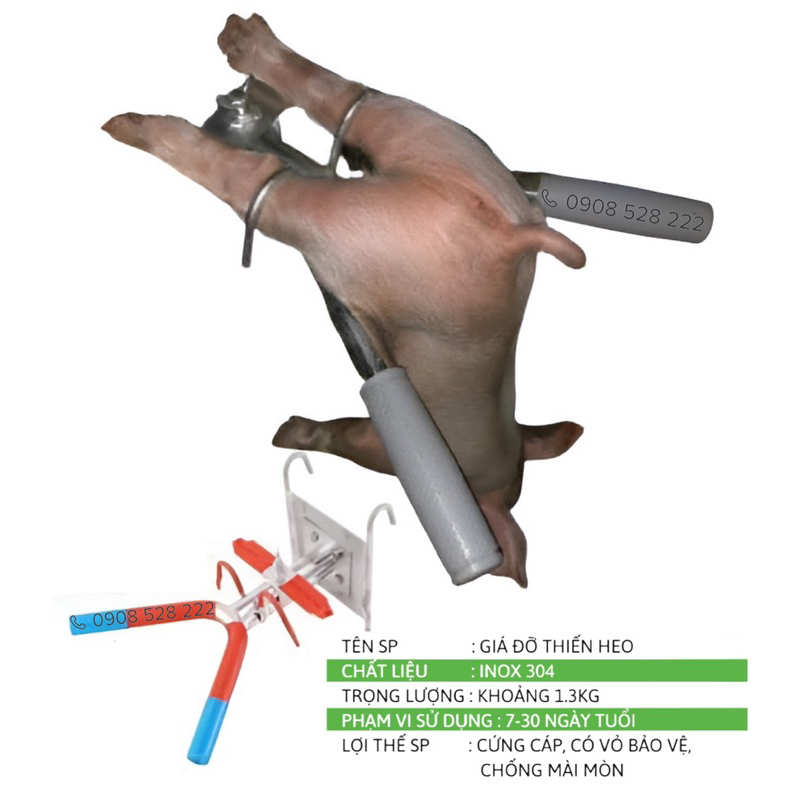 Piggy castration rack, piglet support made of 304 stainless steel ...