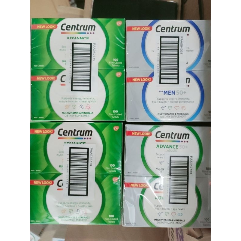 (New model) Centrum Advance Australia multivitamin box of 100 tablets ...