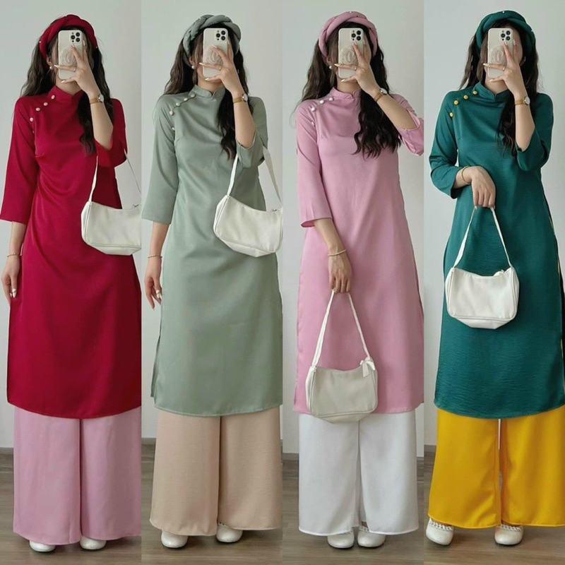 Renovated Ao Dai with loose shape (Odd Ao Dai) | Shopee Philippines