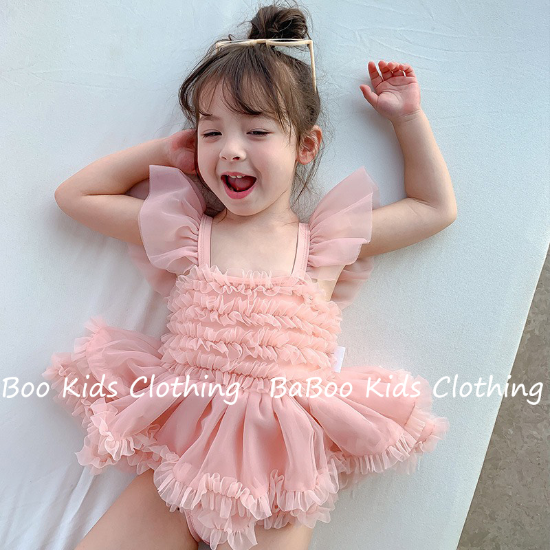 Bikini pajamas with princess bodysuit for girls Baboo Kids B003