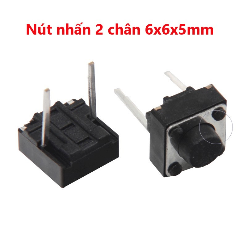 10 Pcs - 6x6x5mm 2-Pin Push Button - Most reset Button, Press Release ...
