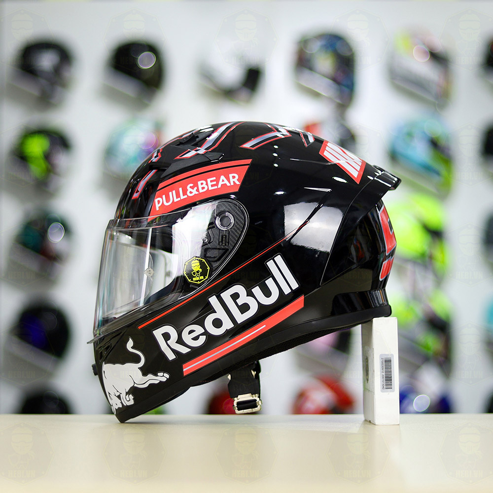 ROC 01 Glossy Black Hat + M93 Redbull V1 Decal Sticker | Shopee Philippines