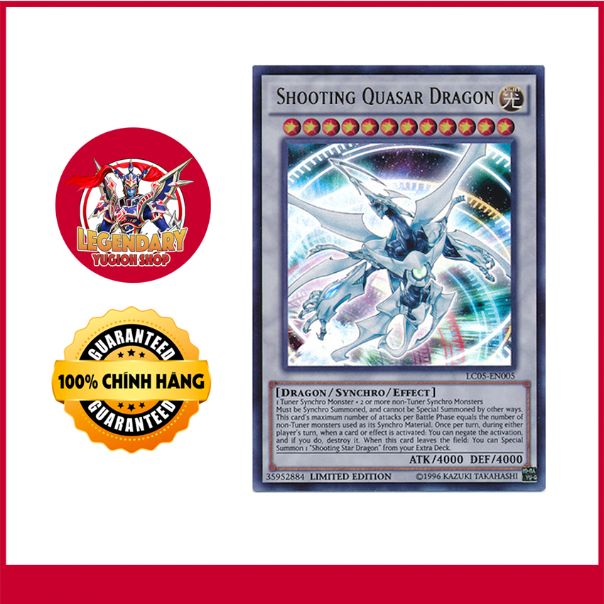Original Yugioh Card] Shooting Quasar Dragon - God of Yusei Fudo | Shopee  Philippines