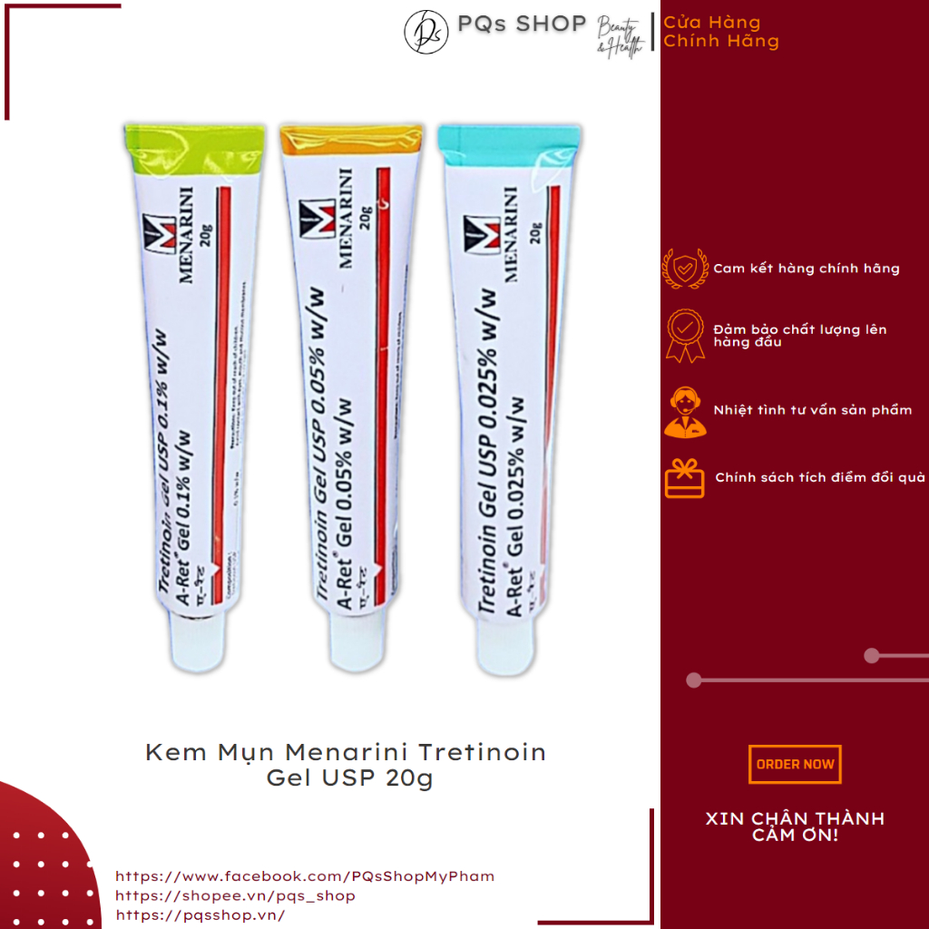 Menarini Tretinoin Gel USP Acne Cream 20g | Shopee Philippines