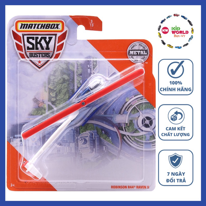 Matchbox Sky Busters Series Robinson R44 Raven II GDY47 Model Airplane ...