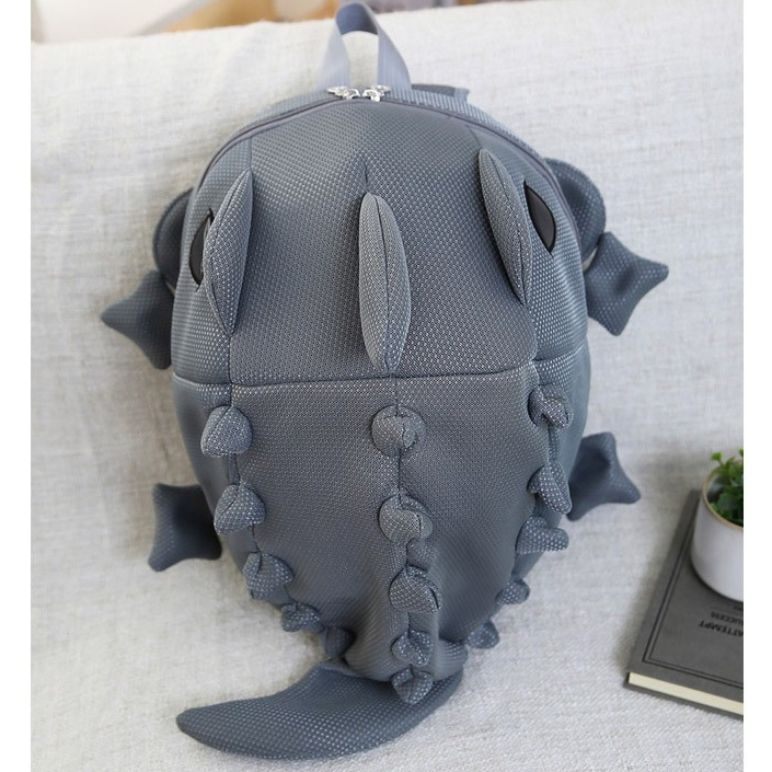 2layer mesh dinosaur backpack fits helmets, books, school, and travel