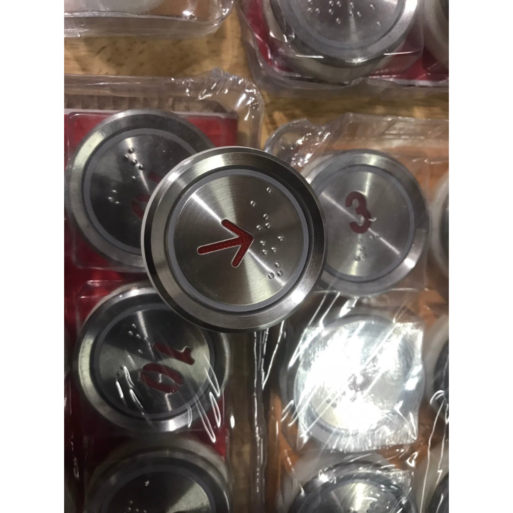 Red Led Elevator Round Push Button. Hole 37mm | Shopee Philippines