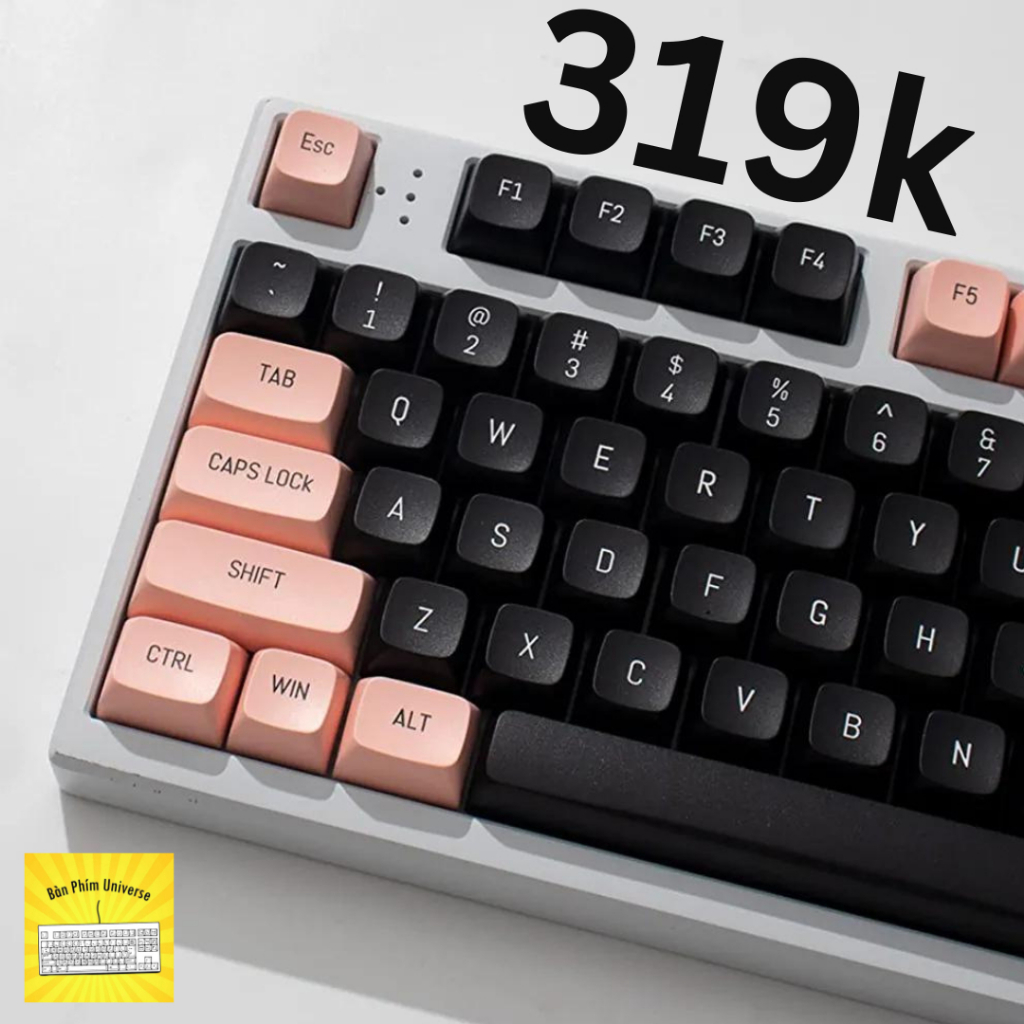 Keycap black pink pink black pink keycap pbt doubleshot 149 csa