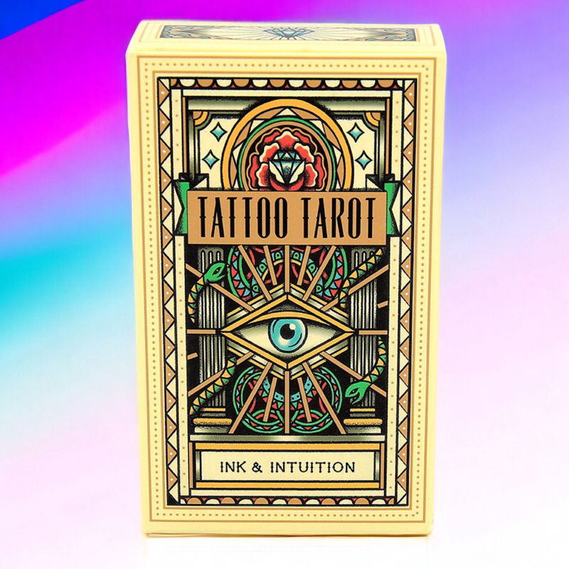 Tattoo tarot Ink deck & Intuition basic 78card cards with basic tarot