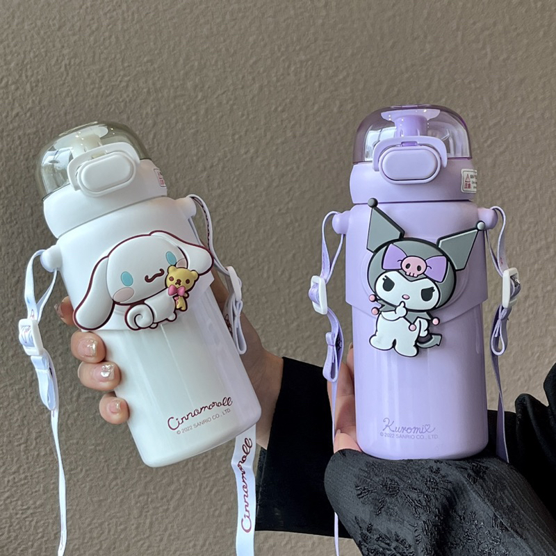 Cinnamoroll, My Melody, Pompompurin, Kuromi 3D Thermos Flask With Cute ...