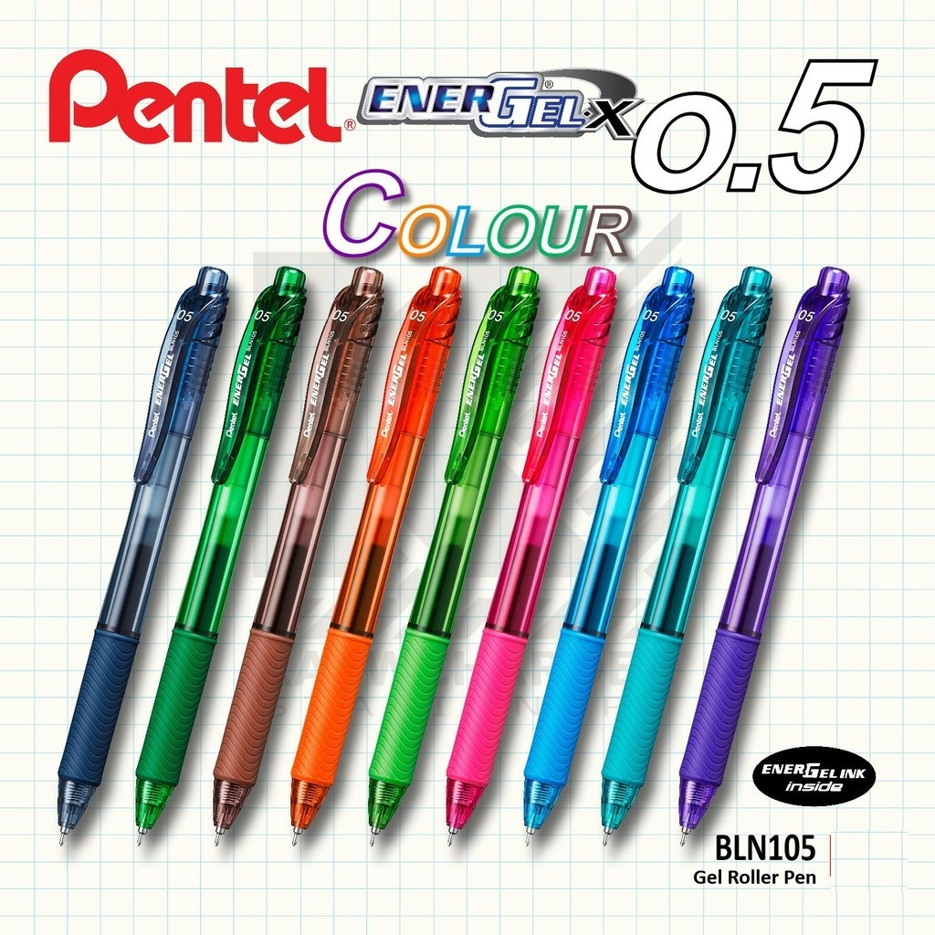 Pentel EnerGel BLN105 Pressed Gel Ballpoint Pen | Shopee Philippines