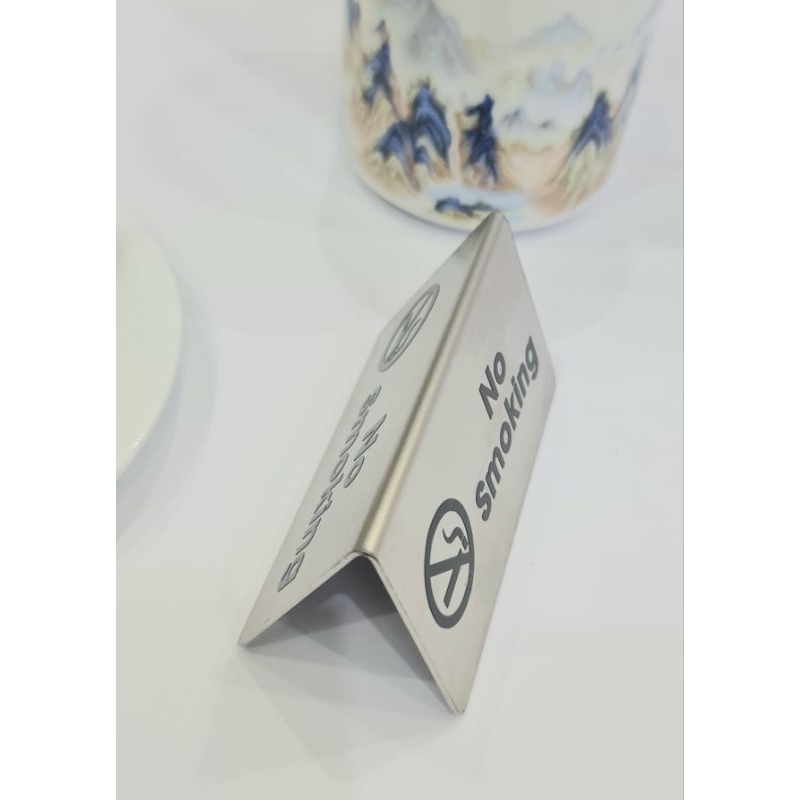 No smoking signs, no smoking signs for tables for hotels and cafes made ...