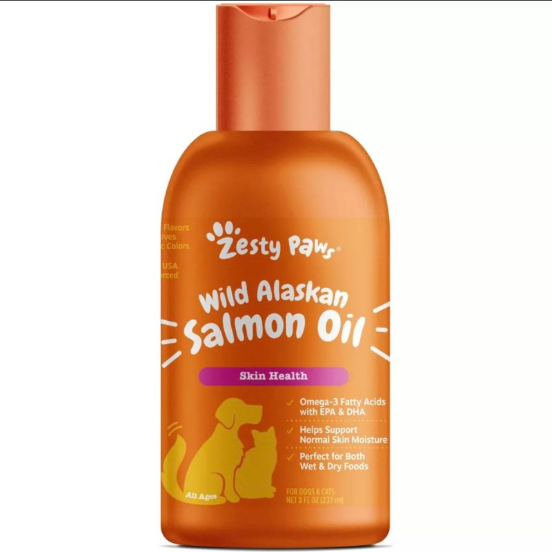 Zesty Paws Wild Alaskan Salmon Oil Dog And Cat Fish Oil 236ml Shopee