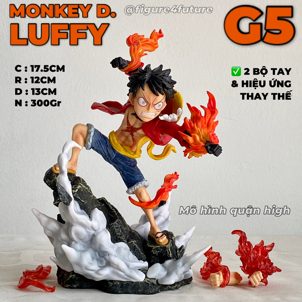 Monkey D Model. Super Beautiful Luffy G5 with 2 hand sets - Luffy gear ...