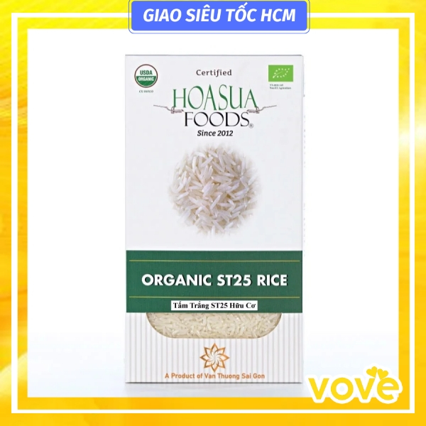 ST25 Hoa Sua Organic White Rice 1 kg (Certification: USDA, EU) | Shopee ...