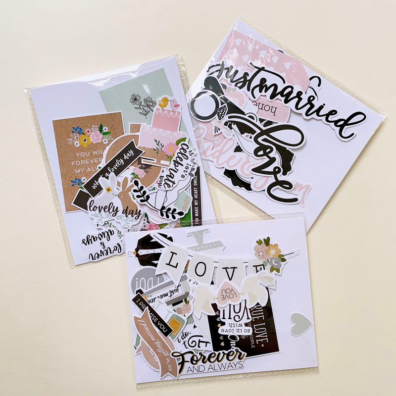 (P6) Wedding stickers are used to decorate embossed photo frames for ...