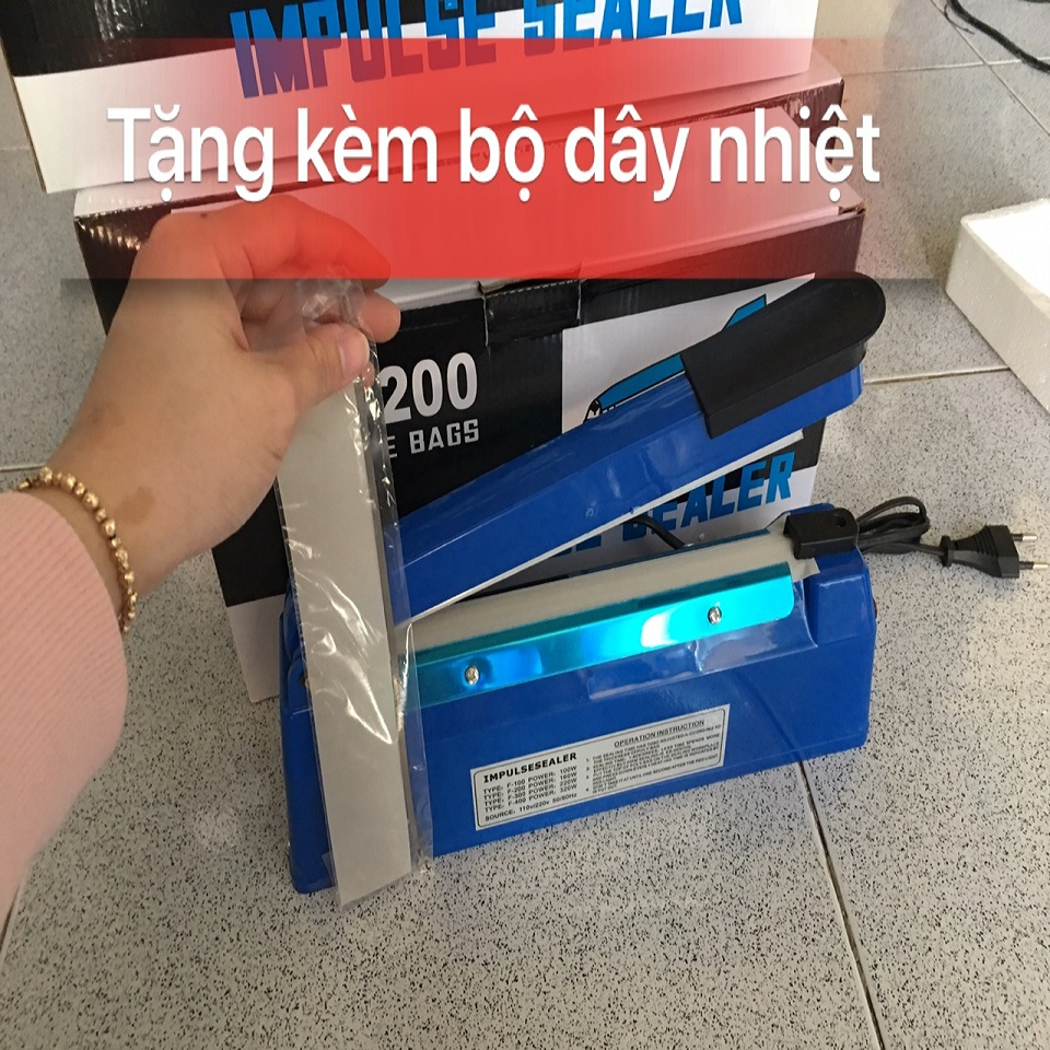 Bag Sealing Machine 20cm Hand Stamping Plastic Bag Mouth Welding Machine + 1 Soldering Wire Bar