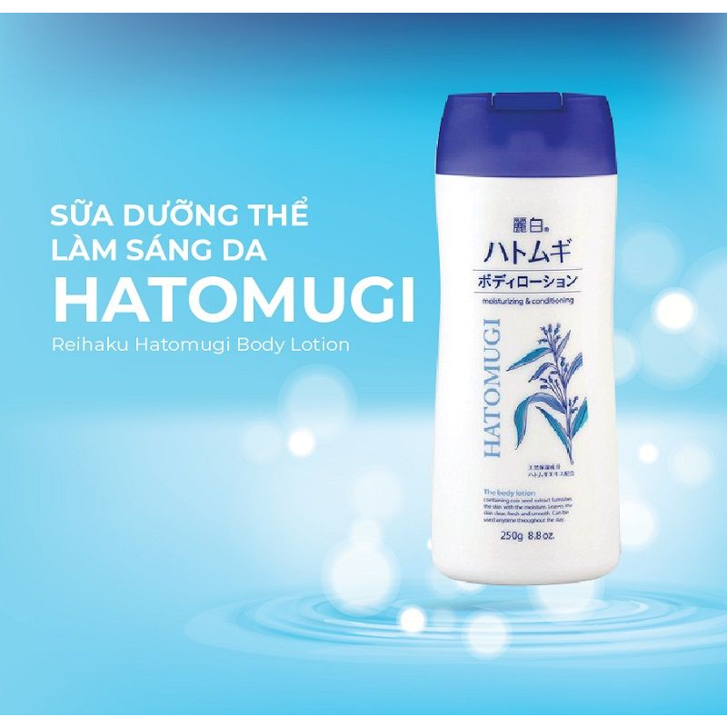 Hatomugi Moisturizing & Conditioning The Body Lotion 250g Shopee