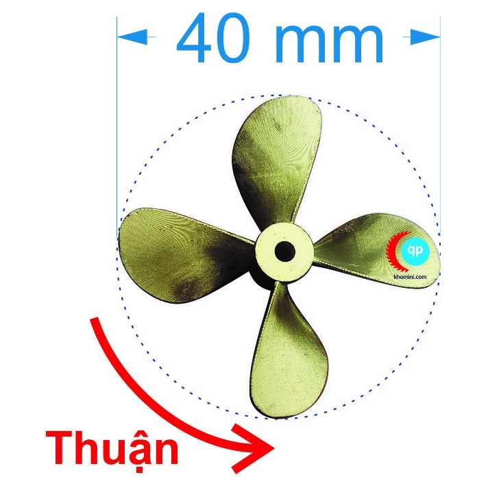 4-blade Model Propeller, 4cm, Reversible, RC Control Model Ship ...