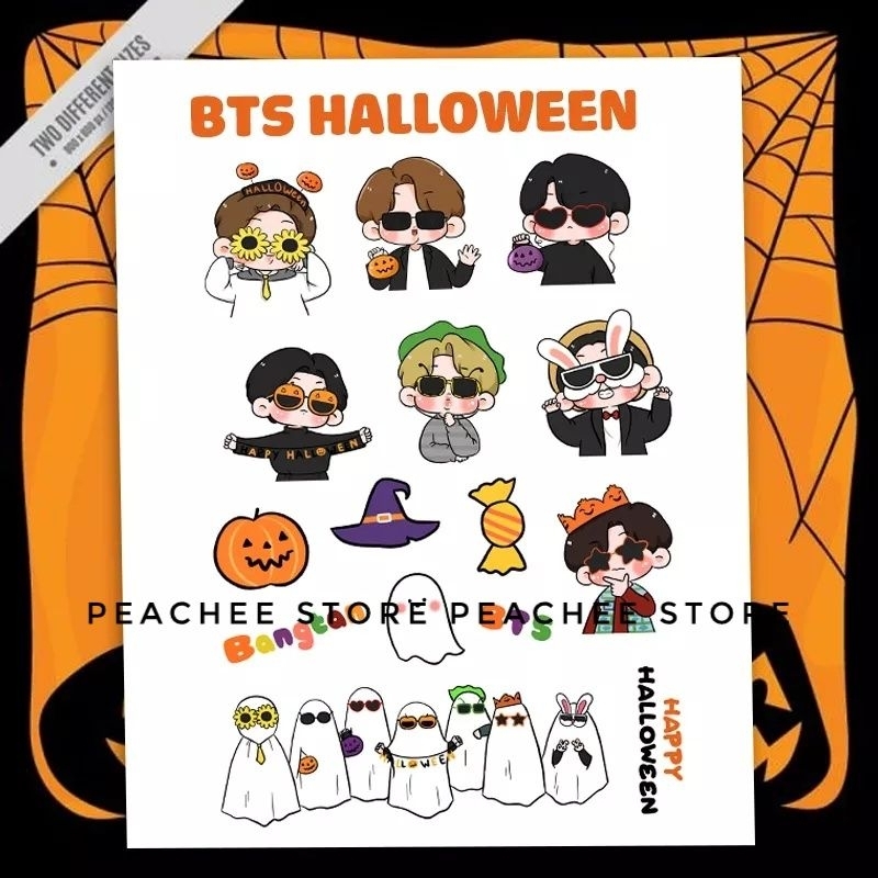 Bts Halloween stickers chibi drawing stickers | Shopee Philippines