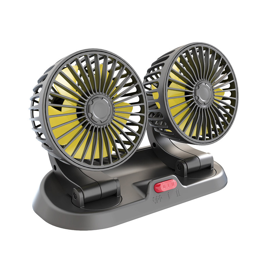 360 Rotating Car Fan with Direction Adjustment [Adhesive Base Type ...