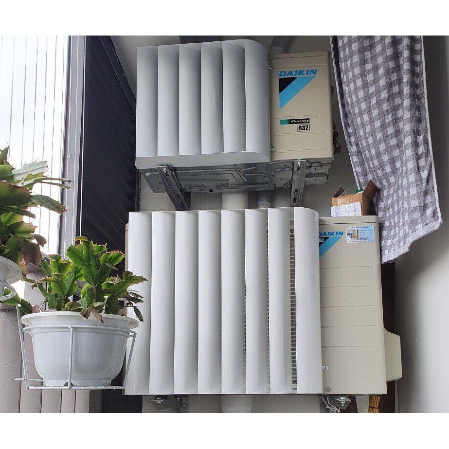 Air conditioner condenser wind deflector 61cm x 54cm x 10cm | Shopee ...