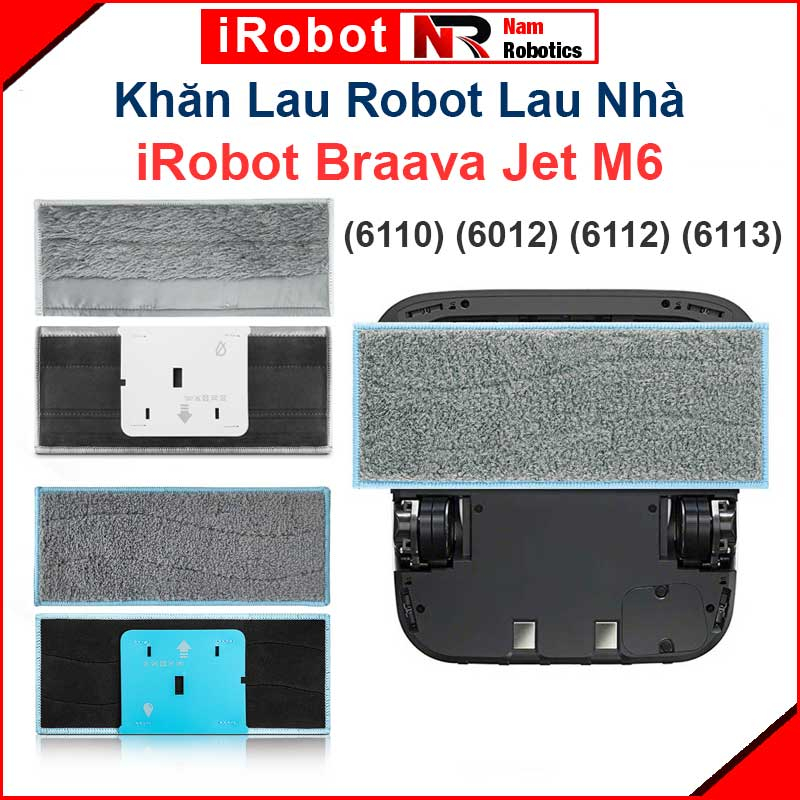 Irobot Braava Jet M6 Robot Cleaning Cloth. Dry Wipes, Wet Wipes iRobot