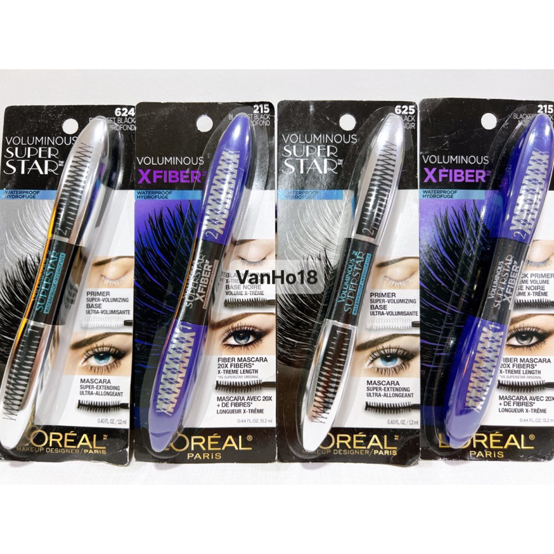 Usa Mascara 2 Heads Loreal Paris Voluminous Superstar X Fiber Shopee