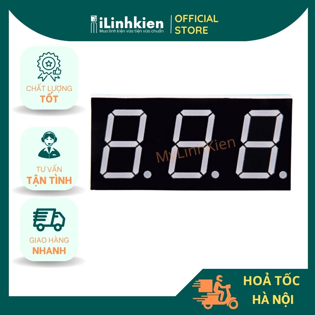 High quality 0.8 inch 3-digit red 7-segment LED | Shopee Philippines