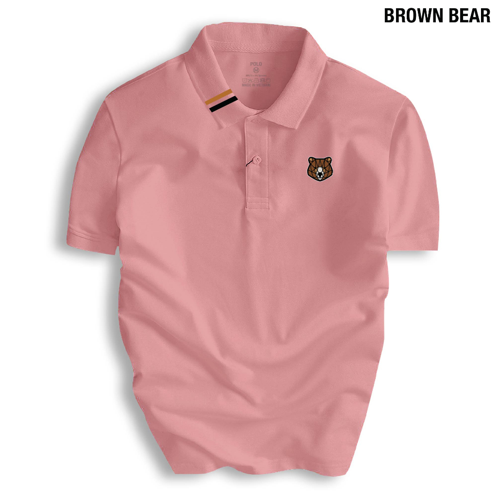 High-quality BROWN BEAR Men'S POLO T-Shirt, Very cool, High-Quality